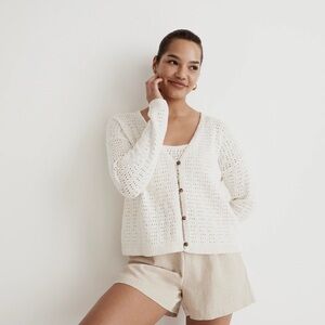 Madewell open stitch cardigan sweater and tank set - Madewell crochet set